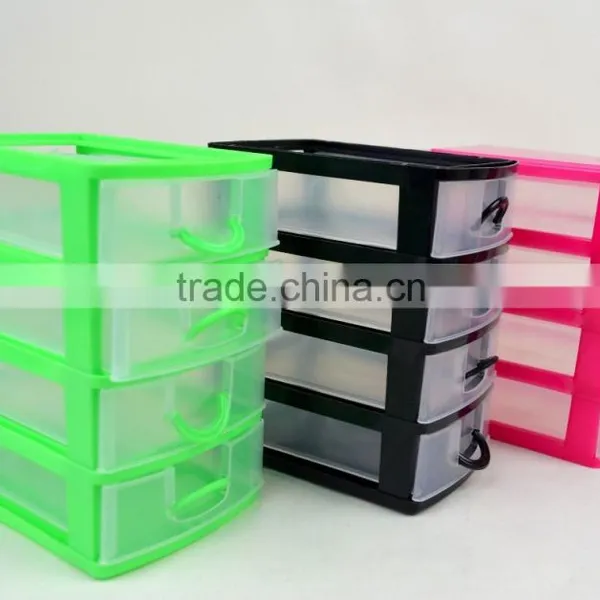 Hot Salling 4 Layers Plastic Drawer/ Mini Storage Container