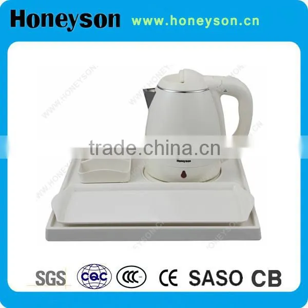 Hotel Amenity Electric Kettle With Welcome Tray Set