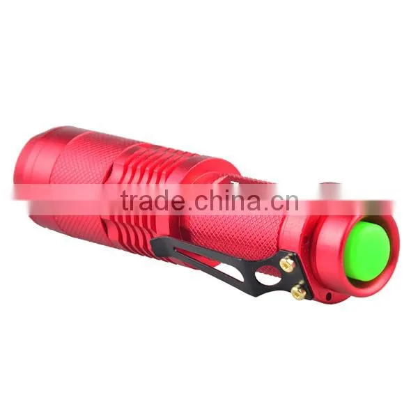 XML T6 LED Zoomable 5 Mode Flashlight Torch Lamp Zoom (Red) photo-2