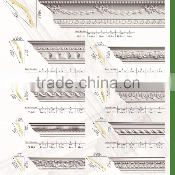 PU Good Price Beautiful New Modern Decorative Polyurethane Crown Moulding photo-2