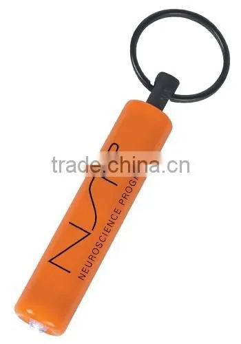 Imprinted Small Cylinder LED Lights with Keychain