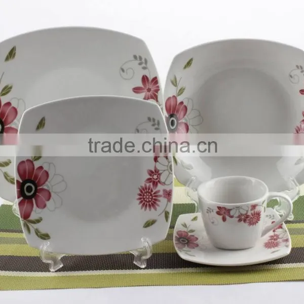 20 Pcs Ceramic Square Dinner Set,ceramic Houseware photo-2