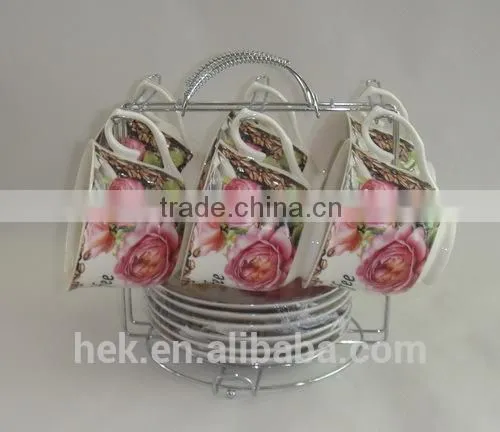 Factory Price Bone China Cup and Saucer Coffee Set photo-6