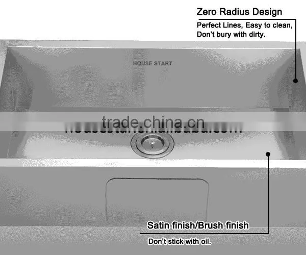 Modern Kitchen Designs CUPC USA Style 16 Gauge Stainless Steel Single Handmade Kitchen Sink photo-5