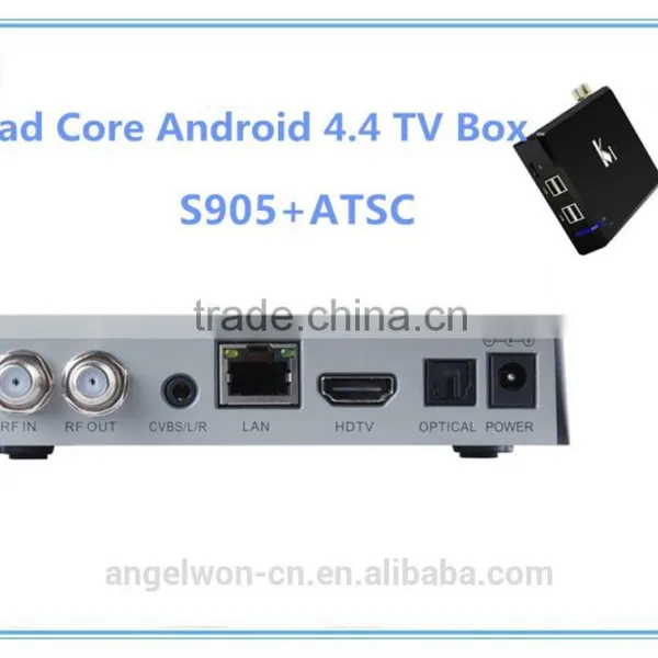 Android 6.0 Smart TV Box S905 ATSC TV Receiver Box 1G 8G Hybrid Set Top Box Wifi TV Box