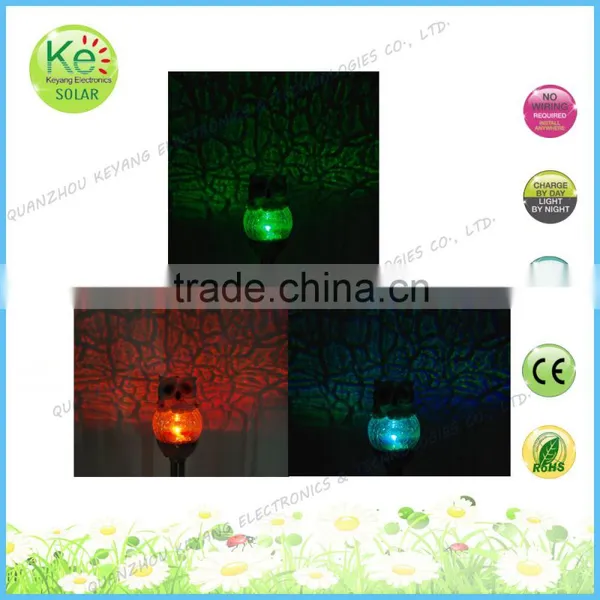 Glass Ball With Animal Head Solar Garden Path Light photo-3