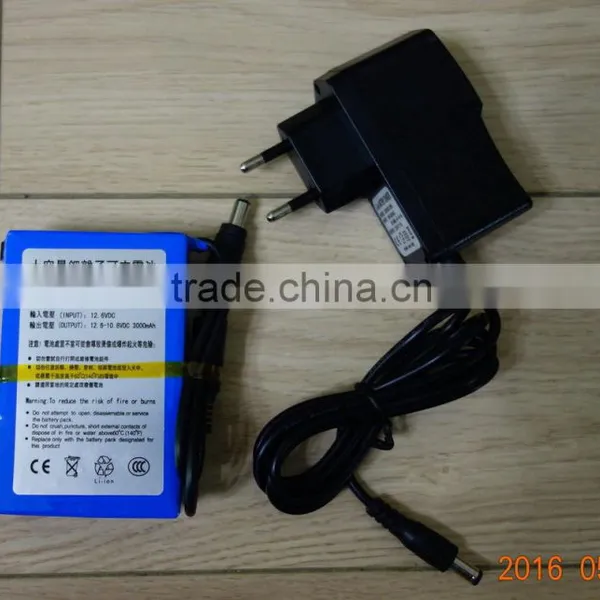 12V 3000MA Lithium Battery / Rechargeable Li-ion Battery / Lithium Ion Battery
