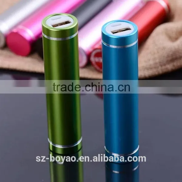2016 Factory Price Cylinder Shape Power Bank,portable Power Bank With LED Light photo-2