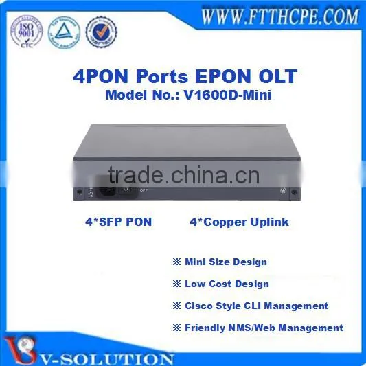 Mini Size 4PON EPON OLT Optical Line Terminal With Friendly NMS/Web Management and Cisco Style CLI Interface photo-4
