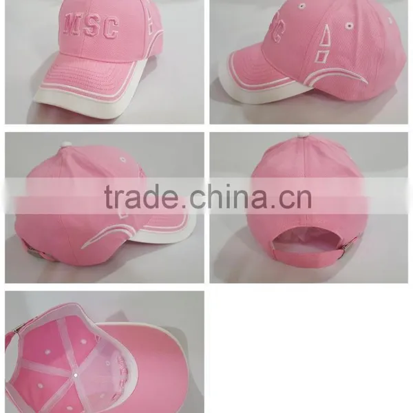 New Custom Female 6 Panel 100%cotton 3D Embroidered Curved Baseball Cap Wholesale photo-6