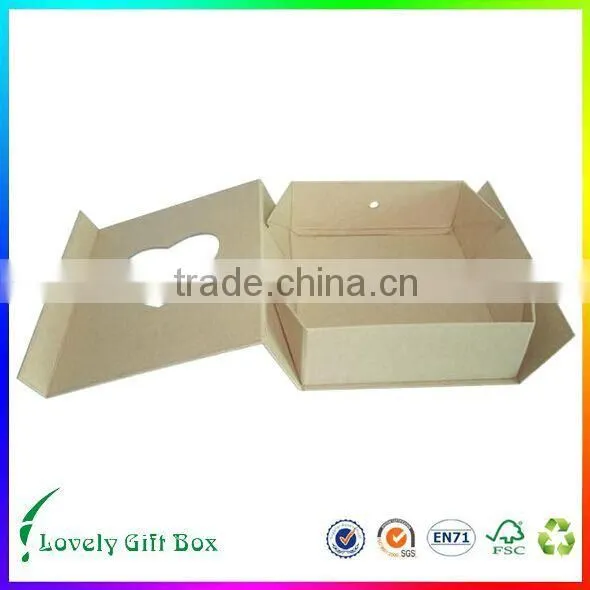 Paper Customized Food Folding Gift Box With Window