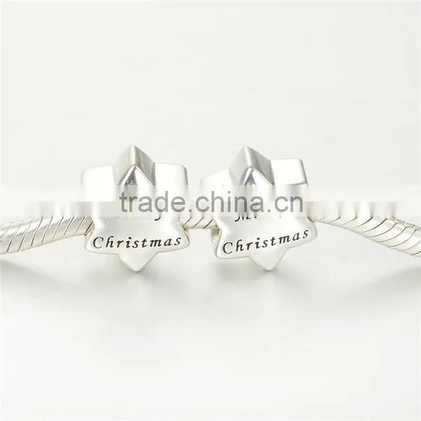 European Beads Gold Christmas Tree Diy Silver Charm For Bracelets photo-6