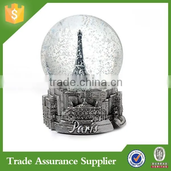 Paris France Eiffel Tower Snow Globe 65mm photo-4