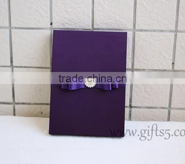 Luxury Elegant Purple Wedding Gift Box Wedding Invitation Box photo-2
