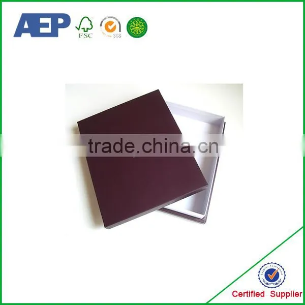 Custom Printed Recycleable Paper Black Box Packing With Lid photo-6