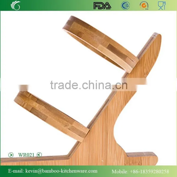 WR021/Folding Handmade Wooden Wine Rack Wood Guitar Wine Bottle Display Rack OEM Novelty Wine Rack Manufacturer photo-3