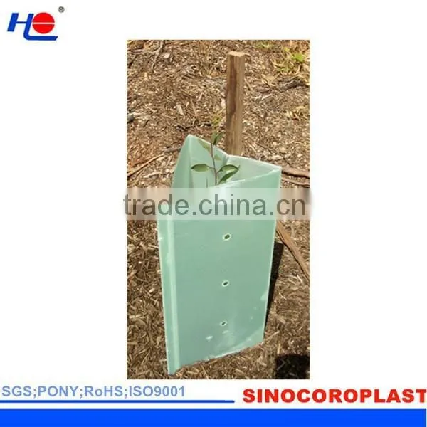 Outdoor Anti-UV Triangle Plastic Corrugated Tree Guard photo-2