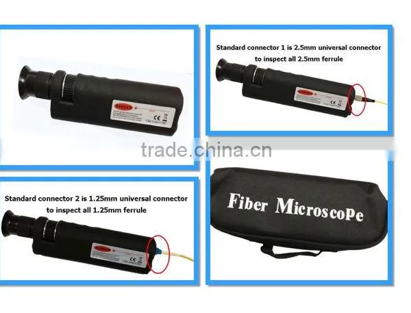 MC-730 400x Handheld Optical Microscope for 1.25mm and 2.5mm Connector Inspection