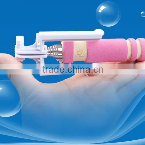 Wholesale Factory Cable Take Pole With Cable NO Need Bluetooth No Need Charger Selfie Stick photo-4