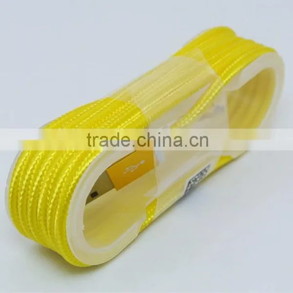 Metal Nylon Woven USB Cable With Blister for I6 Usb Cable Bulk for Iphone 7 photo-4