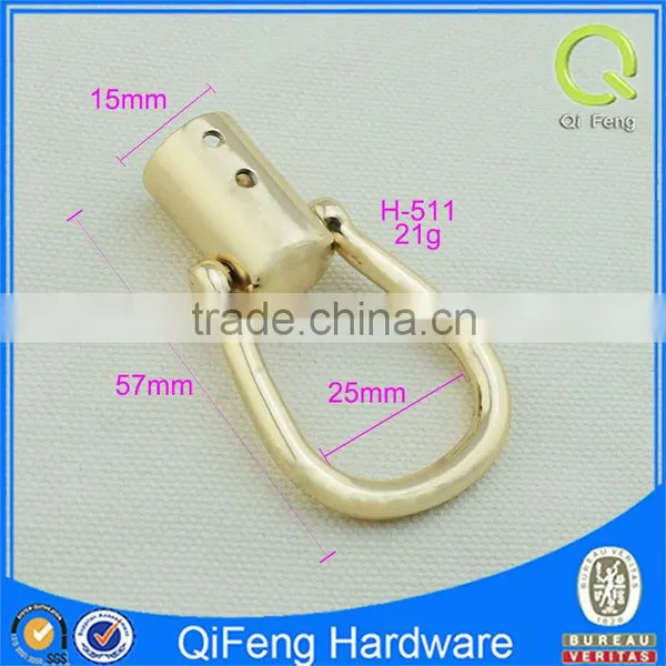H-511 Qifeng Hardware Rectangle High Quality Handbag Decorative Lock photo-3
