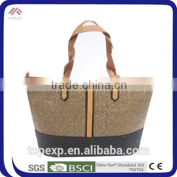 Printed Straw Bag Tote Straw Bag photo-2