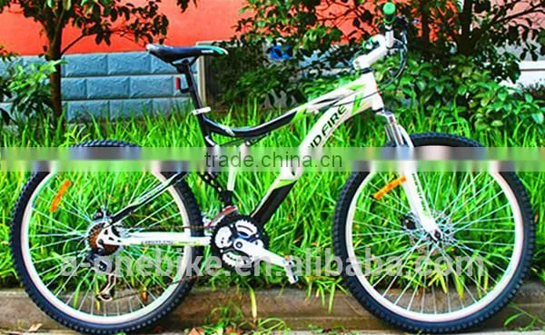 NEW FASHION 26INCH FULL CONNECTING ROD SUSPENSION BICYCLE DISC BRAKE -21SPEED/MTB BIKE/MOUNTAIN BICYCLE