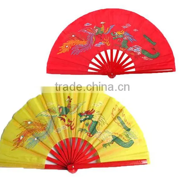 Factory Direct Printed Flower Patterns Polyester Foldable Fan photo-3