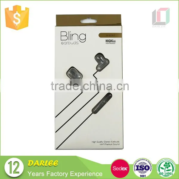 GuangDong Manufacture Unique Design Custom Logo Recyclable Headphone Earphone Paper Packing Boxes photo-5