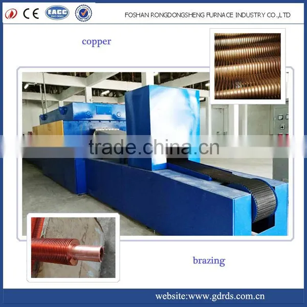 copper pipe brazing heat treatment process machine