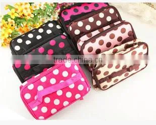 New Style Cute Dot Cosmetic Pouch For Travel With Handle photo-3