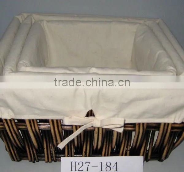 Willow Storage Basket For Food