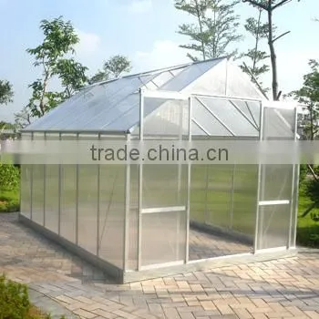 China Newest Ggrey Colour for Foldable Portable Commercial Polycarbonate Greenhouse HX65126-1 photo-4