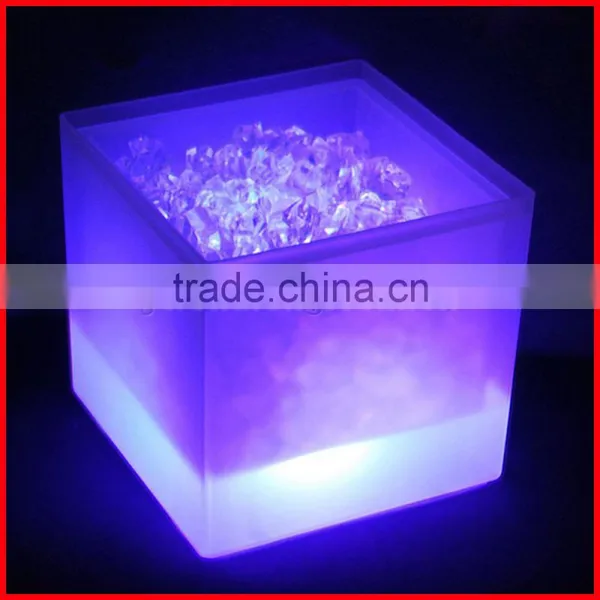 LED Color Lights Changing Square Waterproof Ice Bucket Beer Champagne Party Bar photo-2