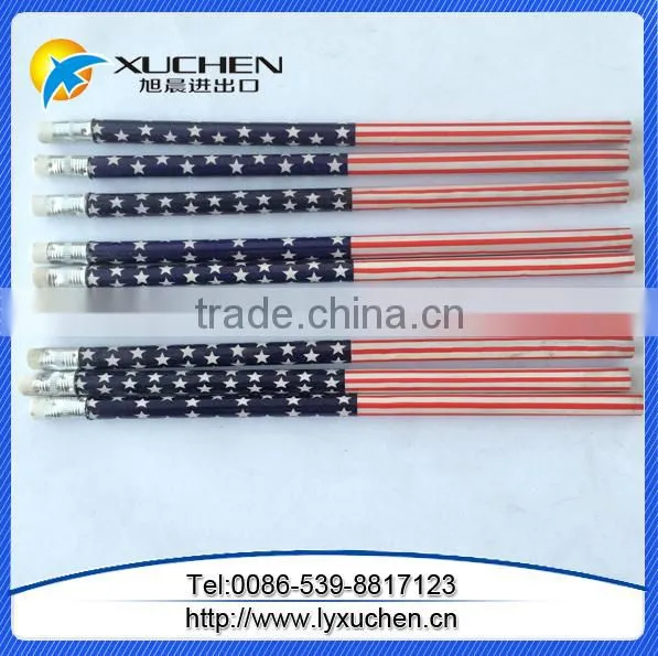 High Quality Custom Logo Printing HB Wooden Pencil With Eraser photo-6