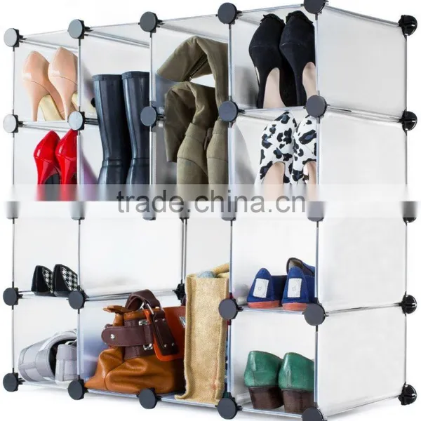 PP DIY Interlocking Shoe Organizer/Rack for 20 Pairs photo-2