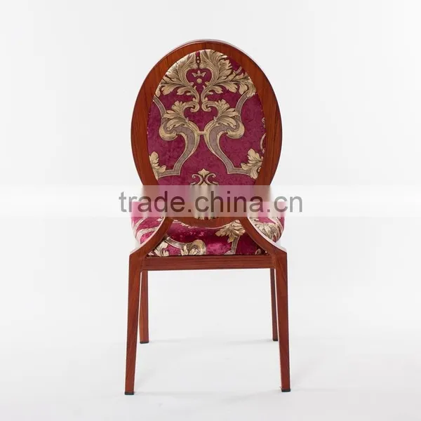 Wood Imitated Aluminum Oval Back Banquet Chair LQ-B918 photo-4