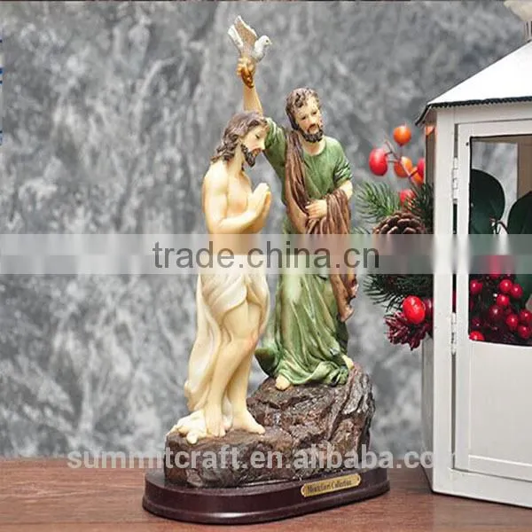 Favors Baptism Decoration Polyresin Jesus Baptism Souvenirs photo-3