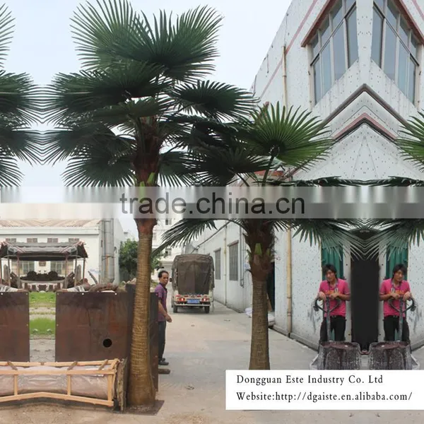 Home and Outdoor Garden Edging Decoration 1ft to 33ft or 1m to 10m Height Artificial Fiberglass Palm Tree EZLS08 0805 photo-2