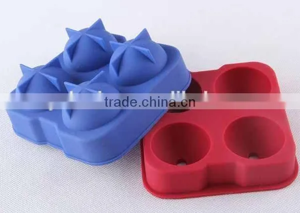 Spherical Shell Square Silicone Ice Cube Mold Ice Container photo-3