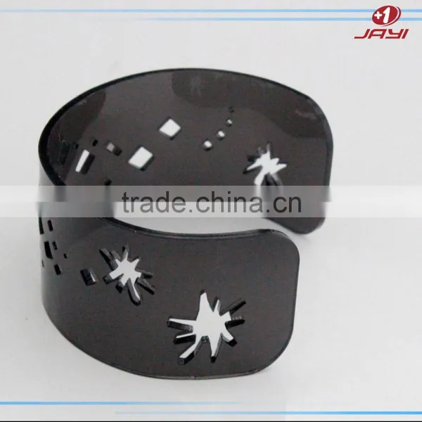 China Factory Fashion Acrylic Lucite Plexiglass Fashion Couple Bracelet and Bangle for Sell photo-4