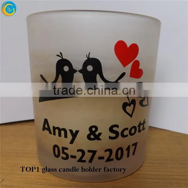 Glass Candle Jar Sizes Custom Set 3 Laser Cut Glass Candle Holders photo-5