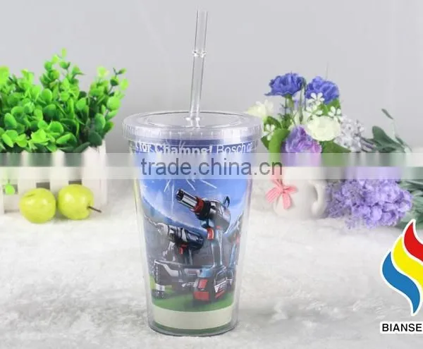 Custom Logo Printed Wholesale Reusable Plastic Cup With Lid photo-5