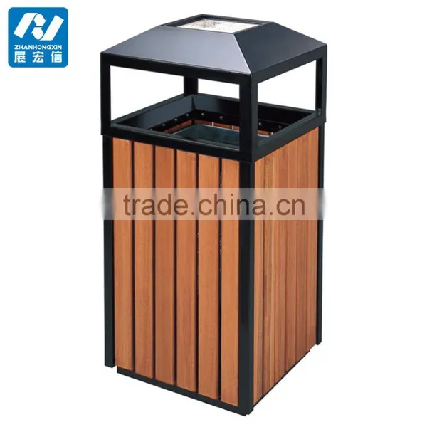 Heavy Duty Large Garbage Metal Waste Bin Outdoor Use photo-2