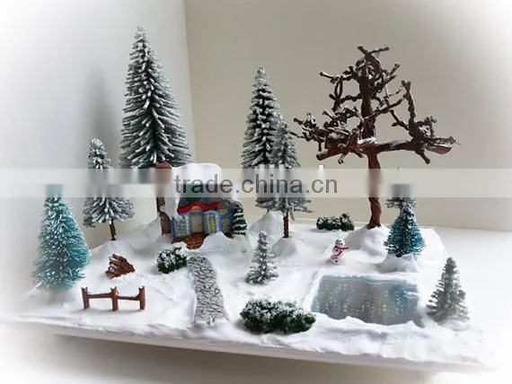 Miniature Christmas Village Scene - Miniature Christmas Vignette photo-4