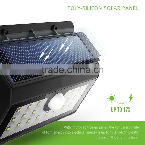 Led Garden Wall Light 20Led Infrared PIR Sensor Solar Supply Light Outdoor Wireless Security Ilumination photo-4