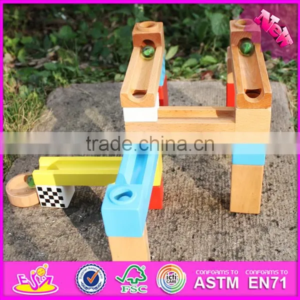 2016 New Design Building Blocks Funny Children Wooden Marble Run Toys W13A126 photo-6