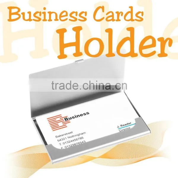 Hot Metal Business Card Holder Credit Slim Snap Shut Pocket Wallet photo-2