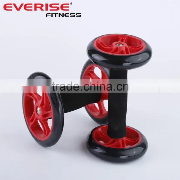 Core Strength Double Wheels Ab Trainer Wheel Roller photo-4