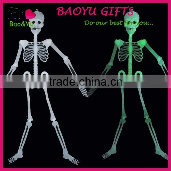 Halloween Decorative Glow Plastic Human Skeleton photo-2